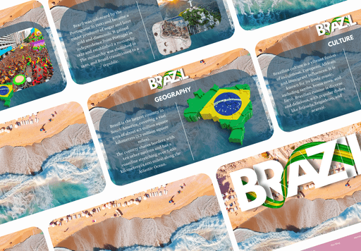 Brazilian-themed presentation template