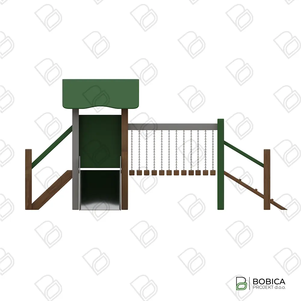 Kombinirano igralo s mostom i toboganom "ForestBridge"