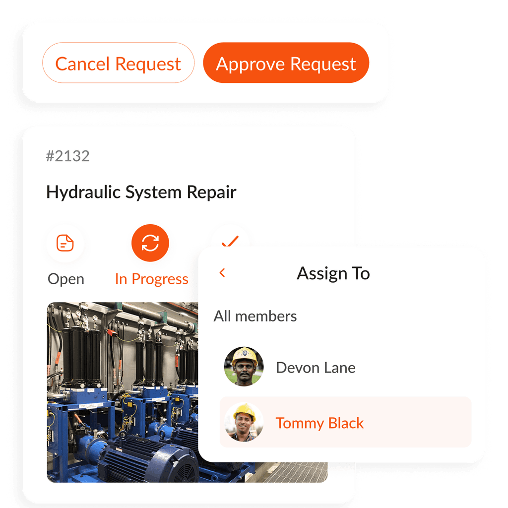 Streamline asset workflows with quick work order creation and automatic routing for faster issue resolution and real-time tracking.