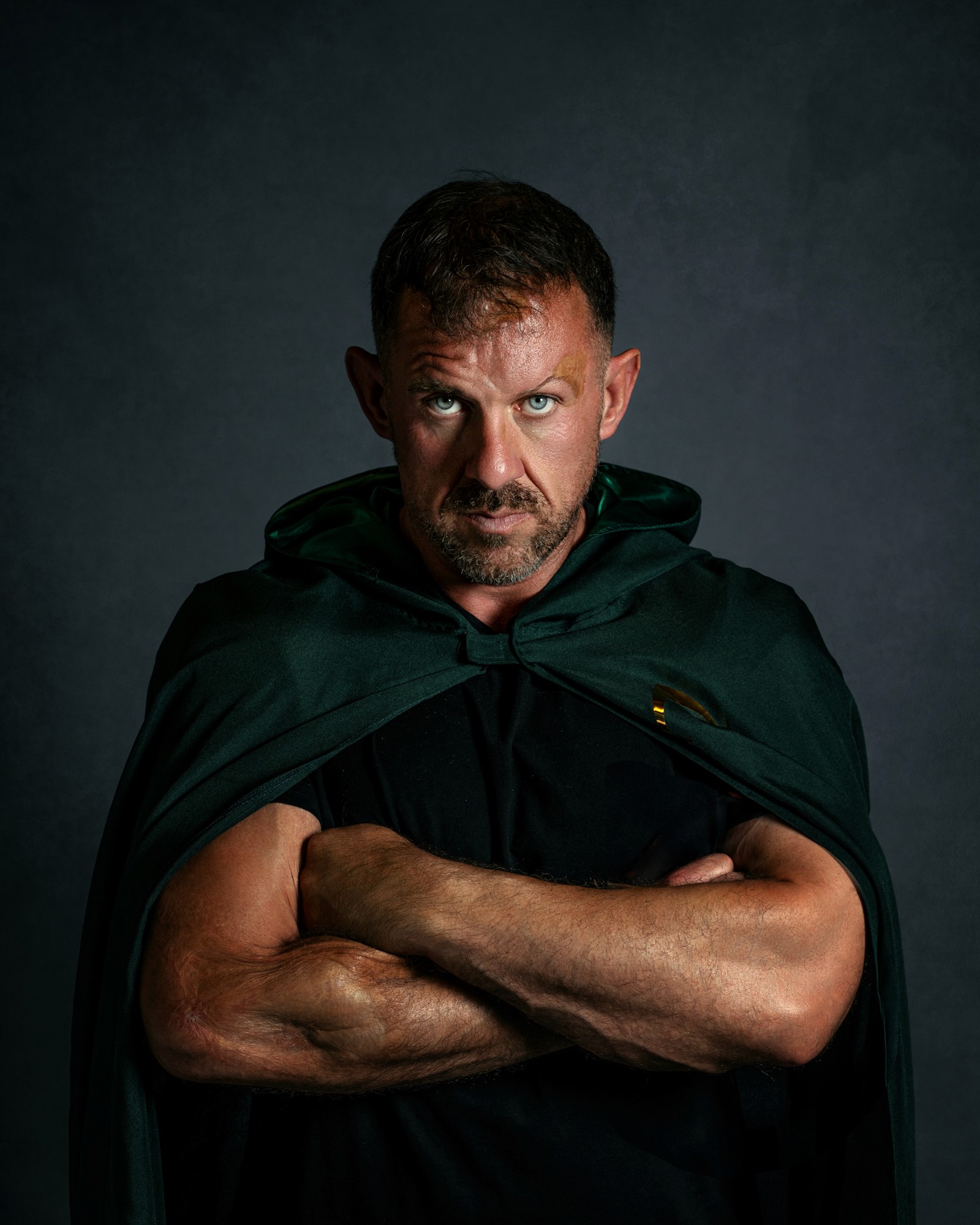 Portrait of portfolio creator – back view