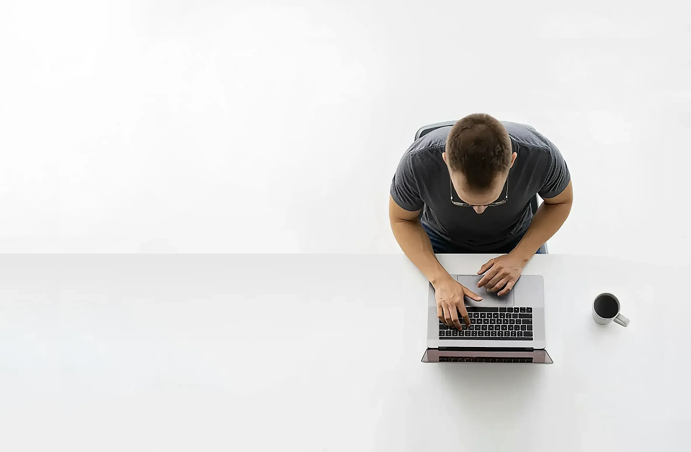 Man Working at Desk