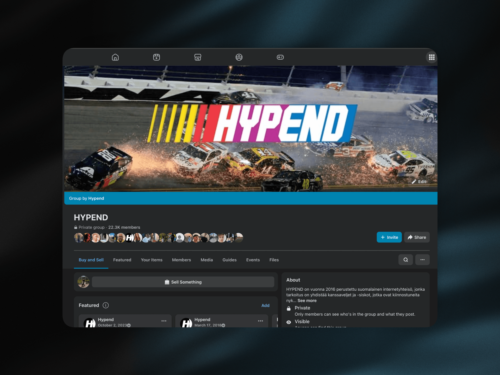 Image of Hypend's streetwear community facebook group