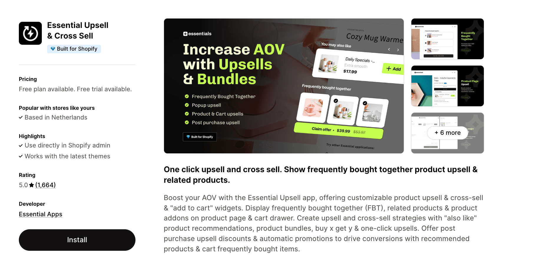 Essential Upsell & Cross Sell