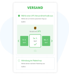 WooCommerce Versand Grafik