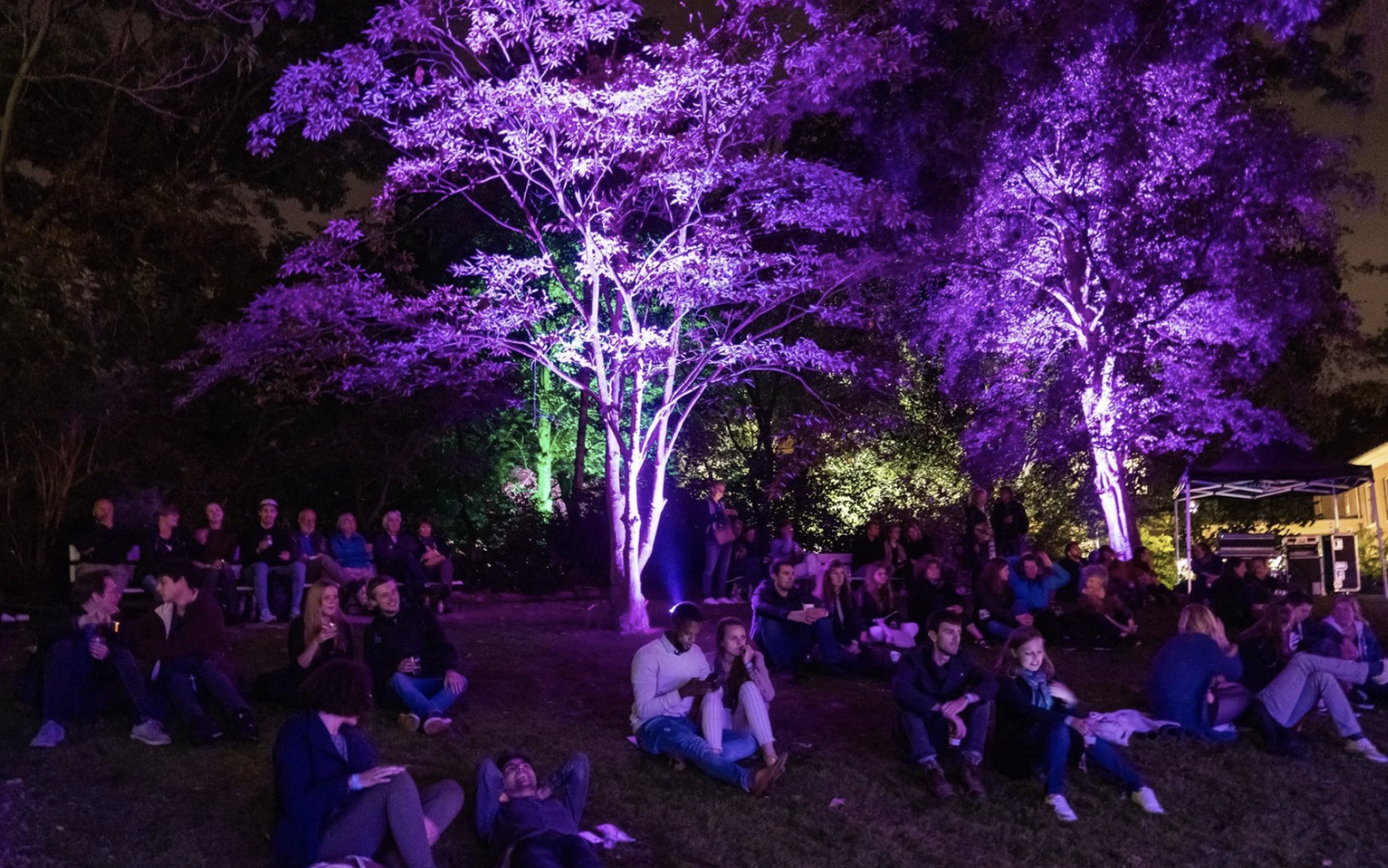 Grafisch ontwerp Nacht van Ontdekkingen sfeer