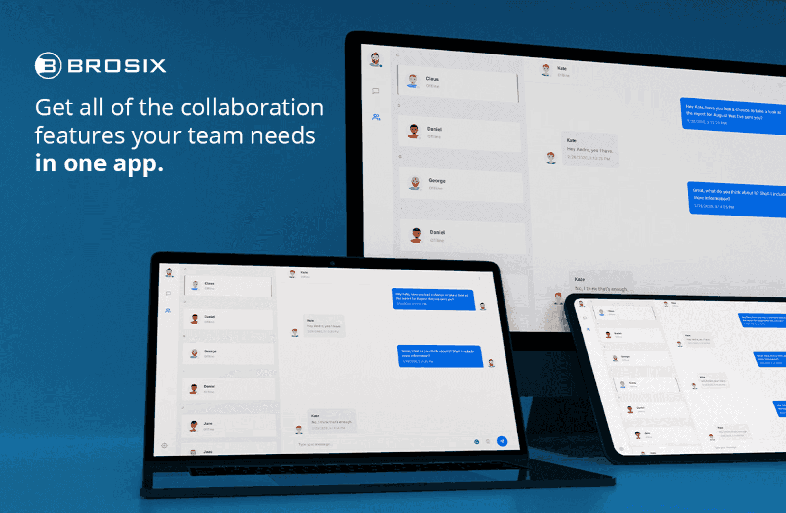 Brosix’s team collaboration features