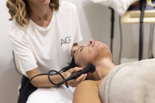 material samples on a grey surface