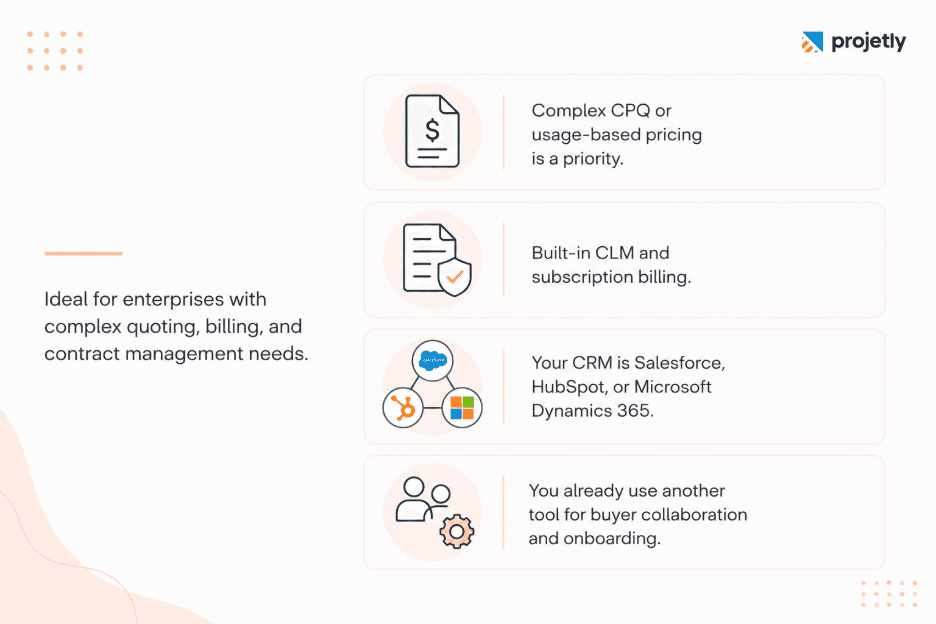 Choose DealHub If&nbsp;
