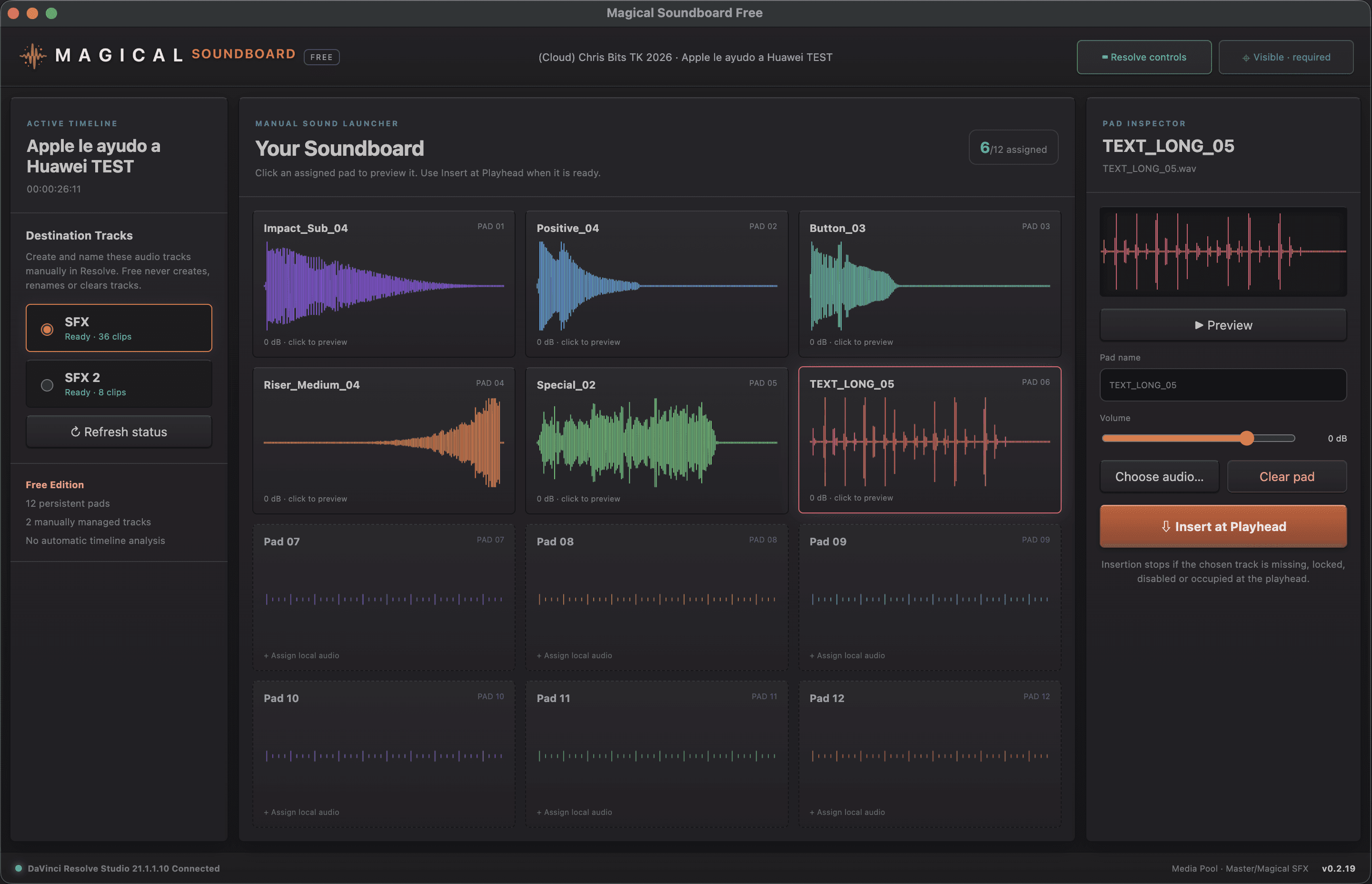Magical Soundboard Free interface
