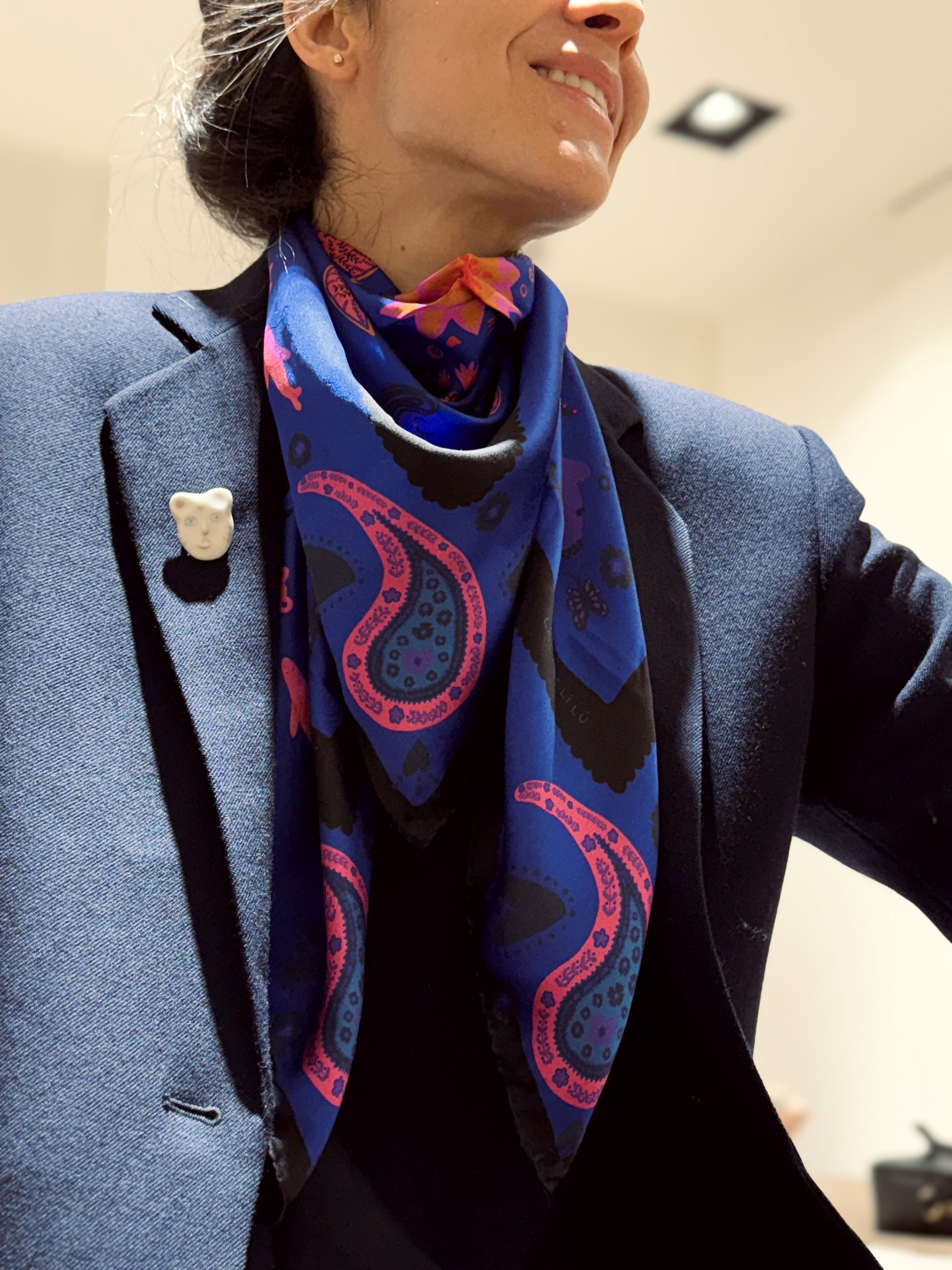 Les Oiseaux Silk Shirt