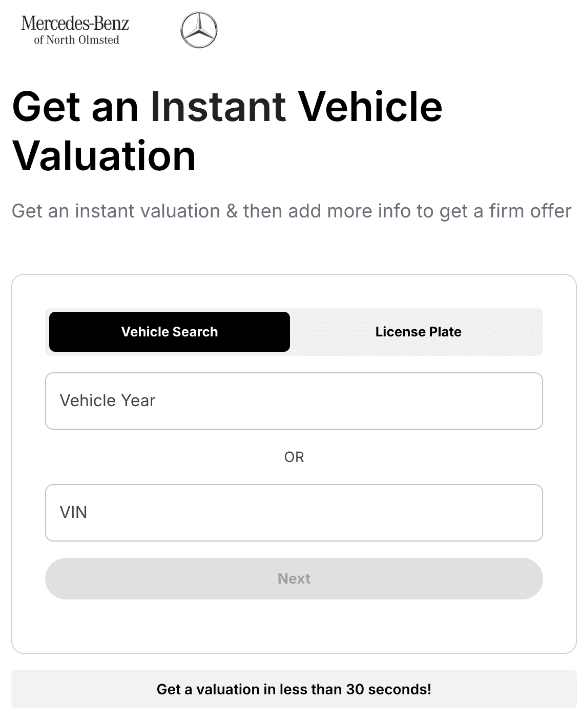 MERCEDES-BENZ trade-in tool