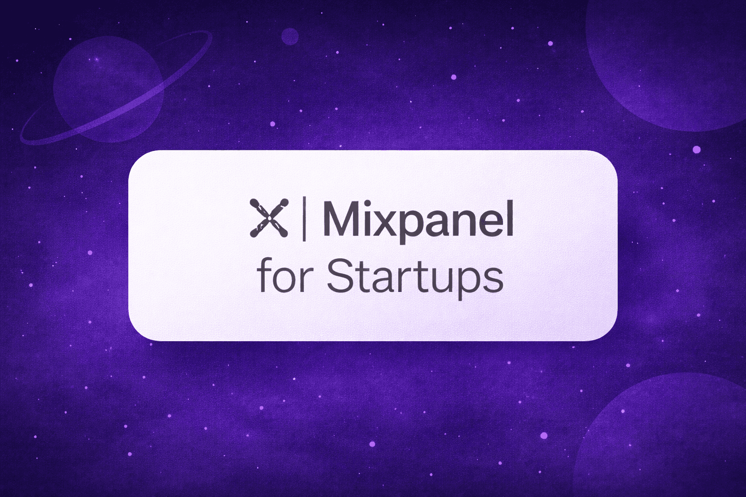 Mixpanel Startup credits