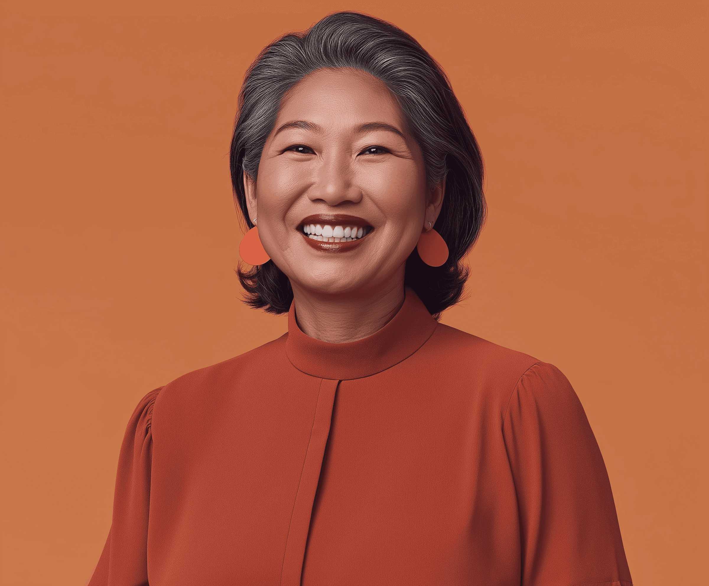woman smiling