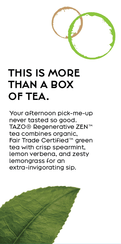 label with inscription "this is more than a box of tea" with decorative elements