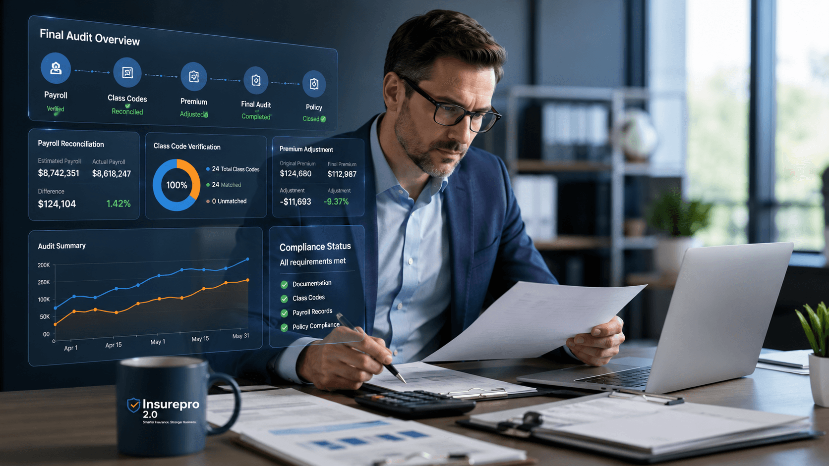 workers comp premium and final audit payroll reconciliation