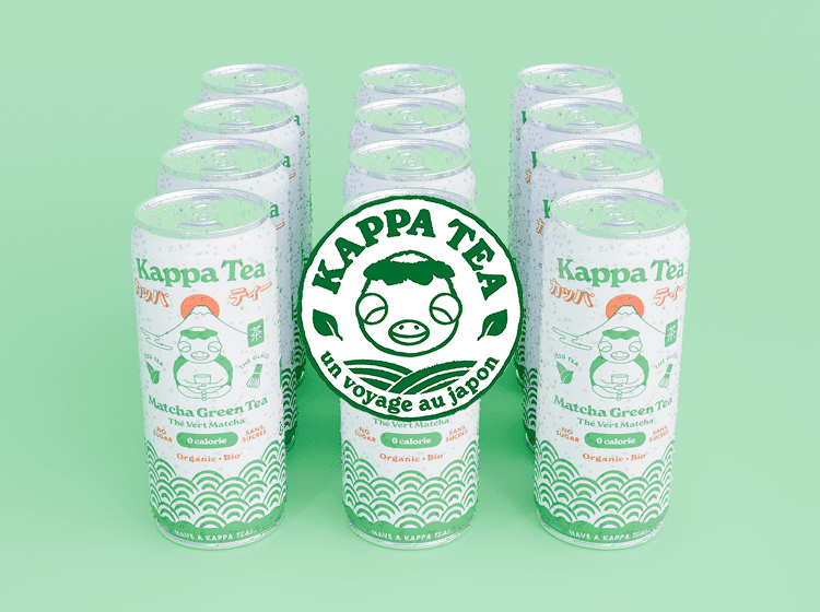 Green and blue business card design