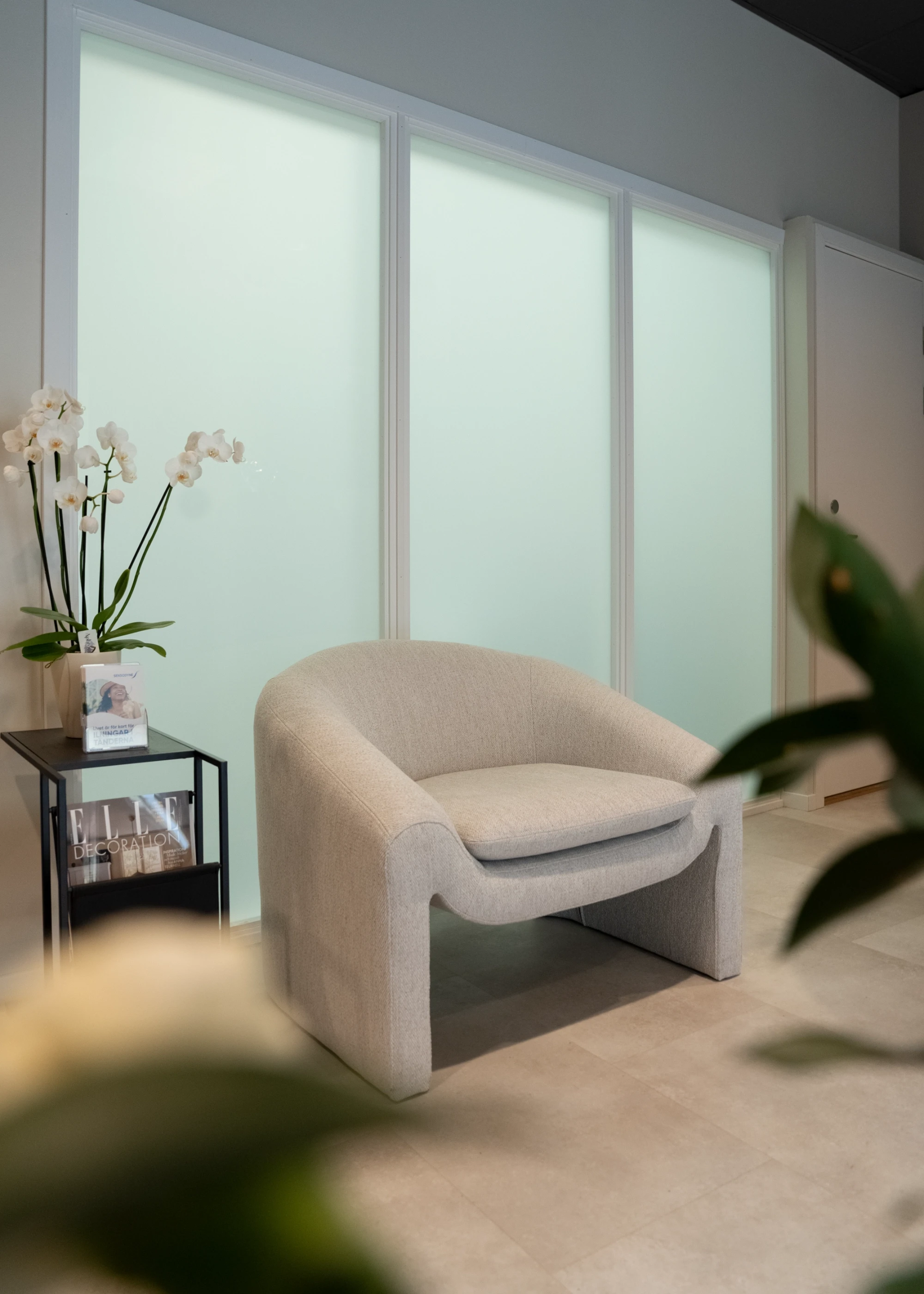 Väntrum på tandklinik