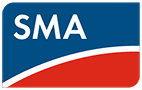 Logo von SMA in Blau und Rot, bei dem die Buchstaben „SMA“ deutlich hervorgehoben sind.