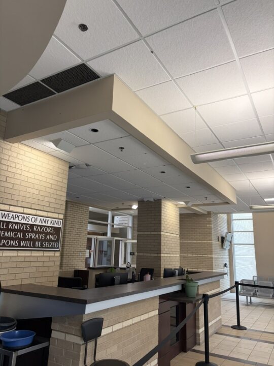 Lobby inside of Overland Park Justice Center, Overland Park, Kansas