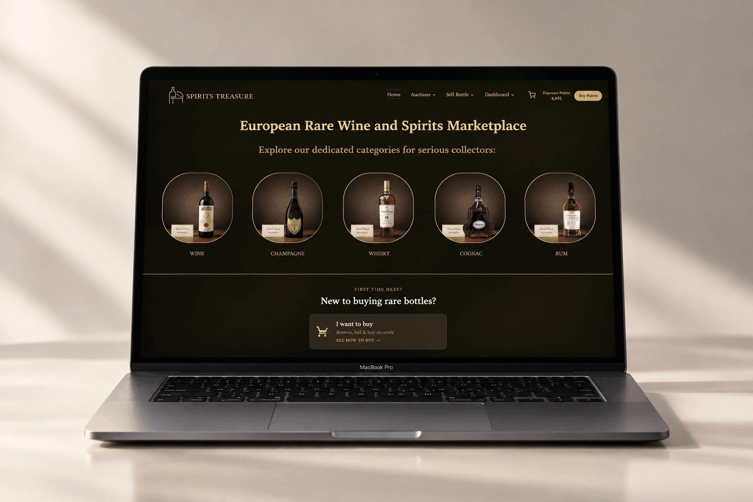 Rare spirits listed on Spirits Treasure