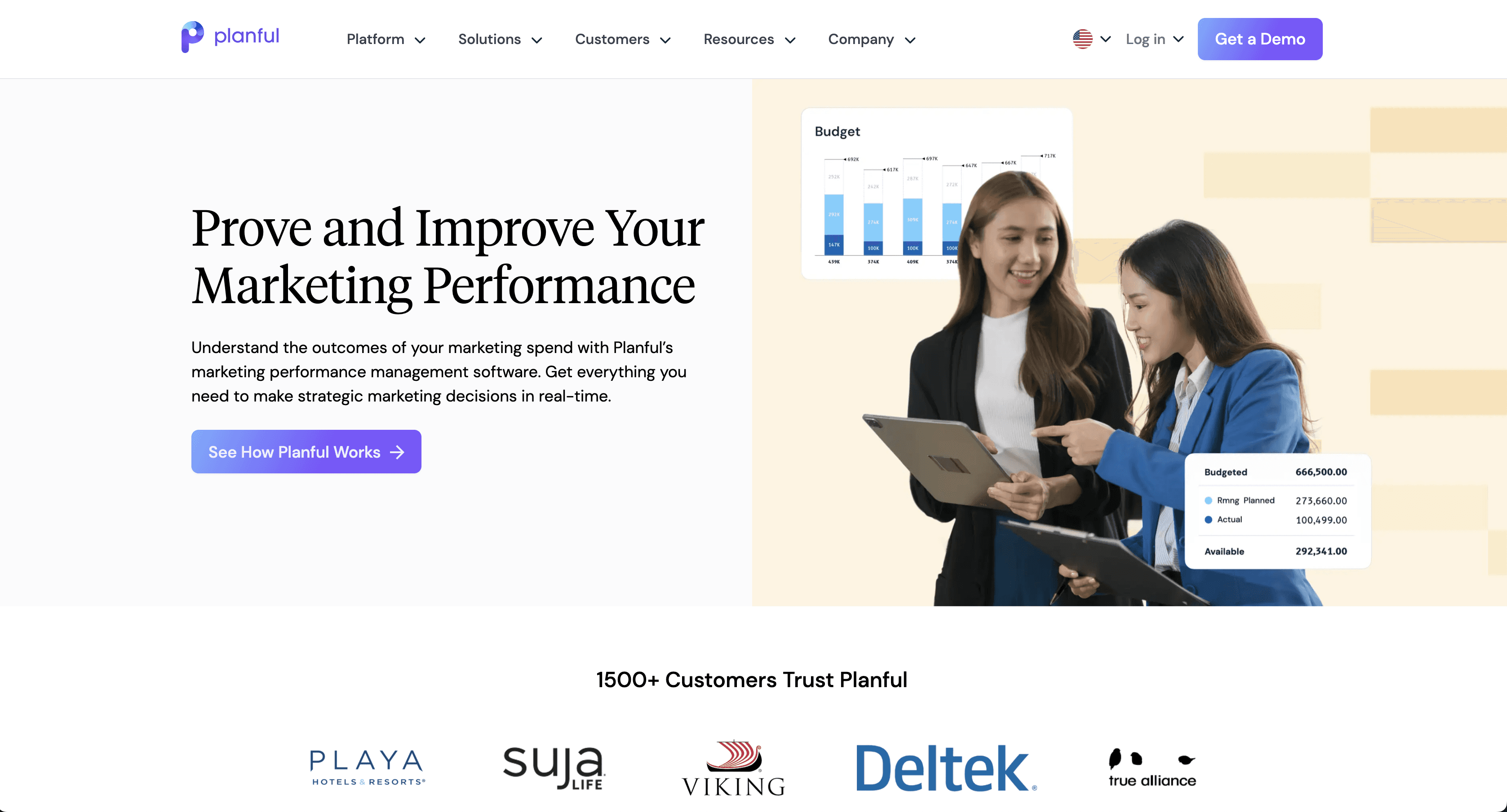 Planful website