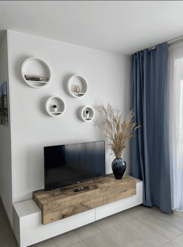 Ferienwohnung Markgrafenheide Wohnzimmer