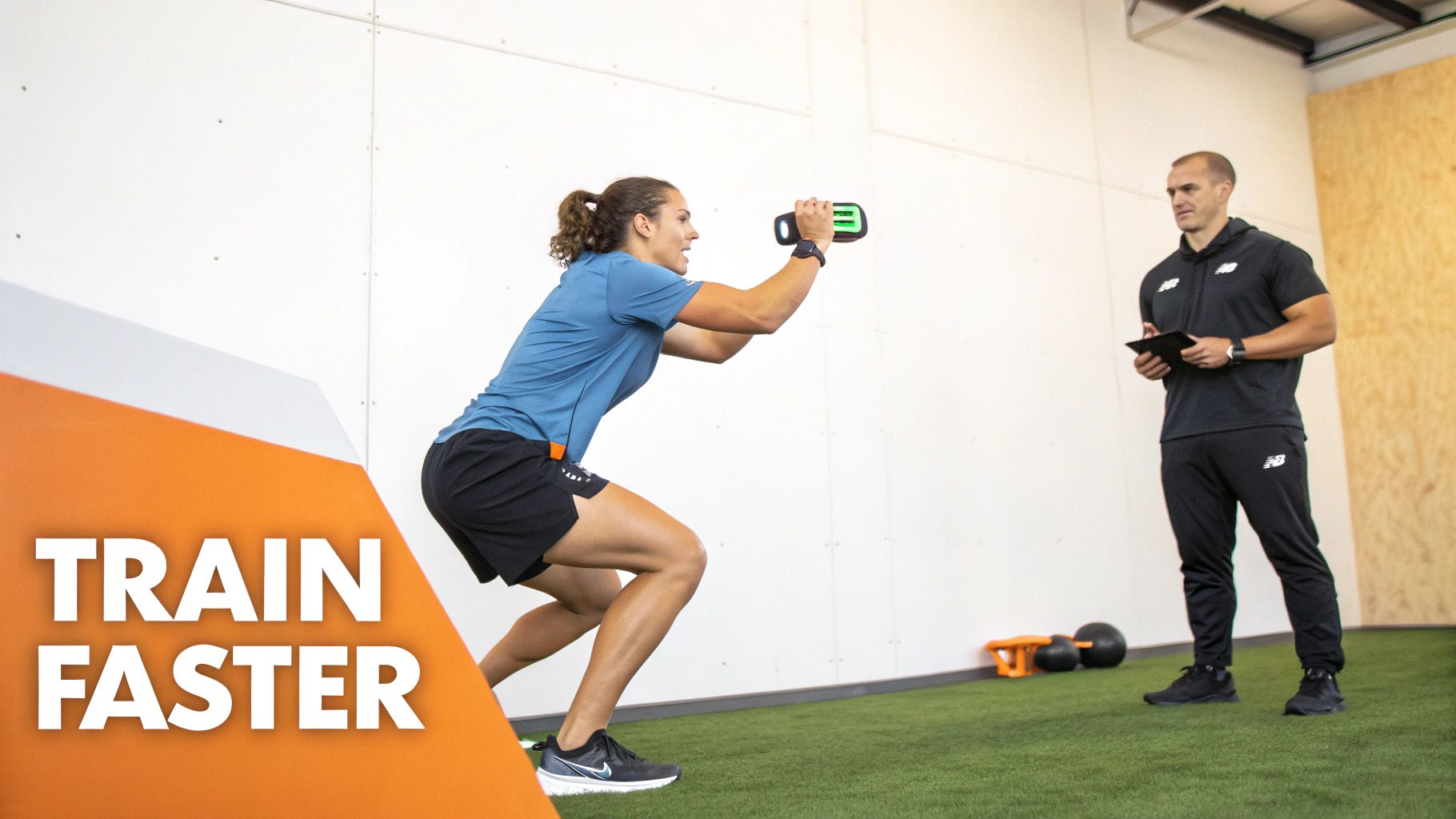 Person practising reaction training