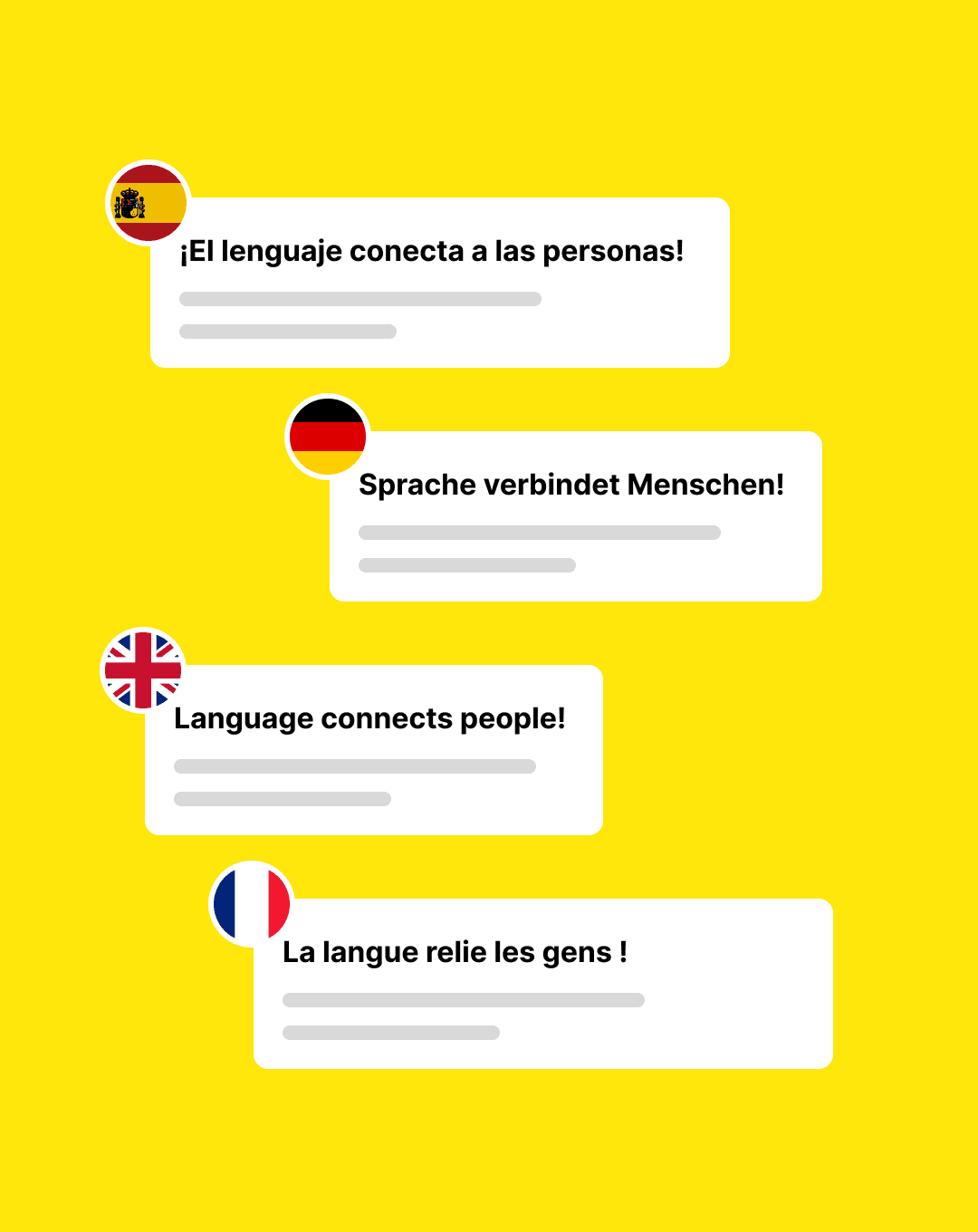 Unstere TYPO3 Extensions überstezen Ihre Inhalte in viele internationale Sprachen.