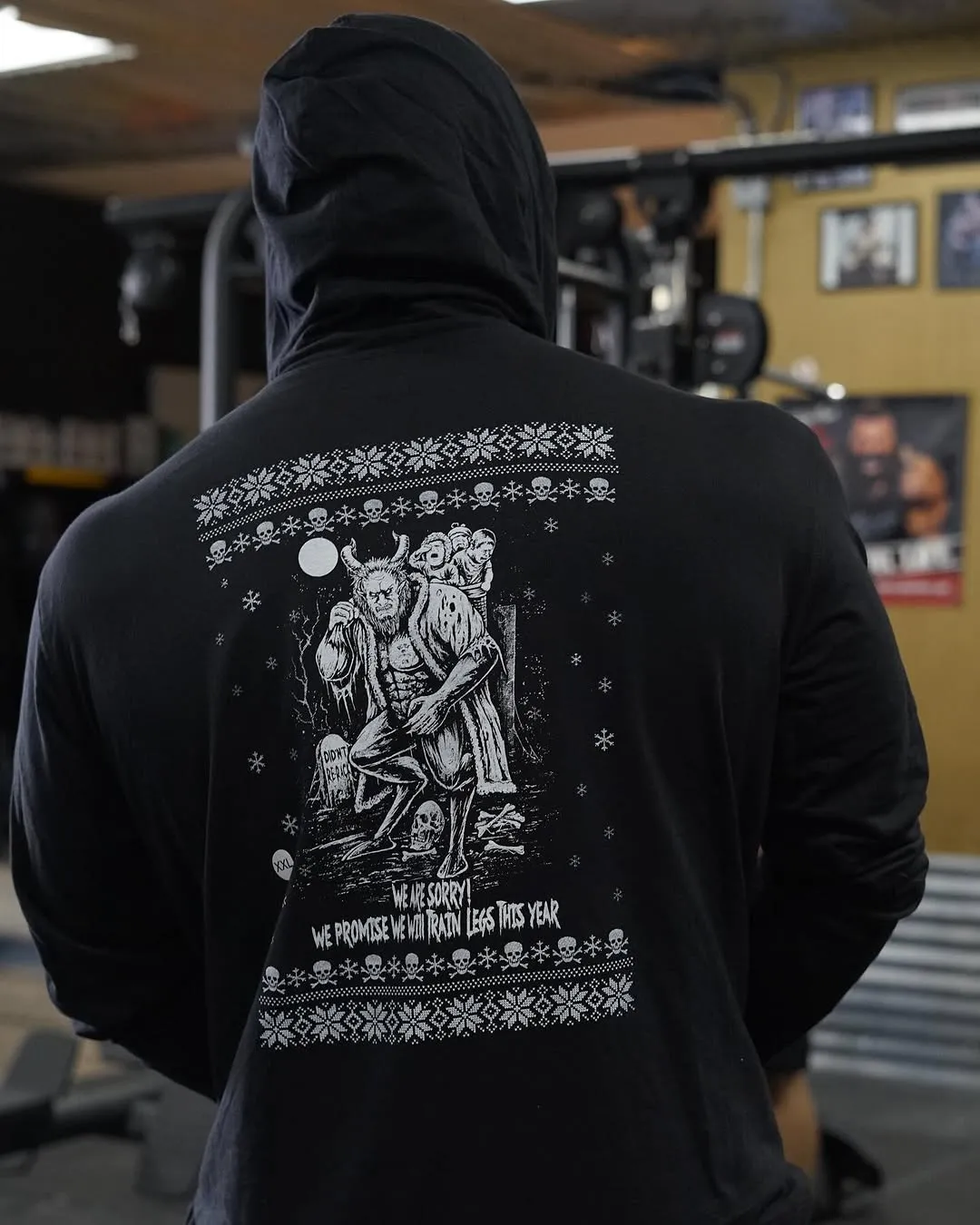 Man wearing big tex hoodie