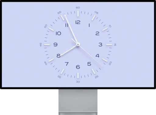 Bauhaus Clock for Mac Standard Size Day Dial