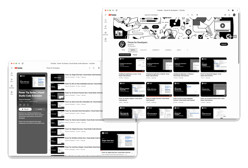 The Pieces for Developers YouTube channel.