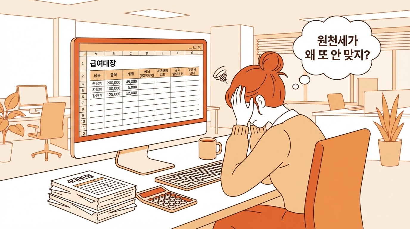 급여대장 작성 시 빠뜨리기 쉬운 항목 총정리