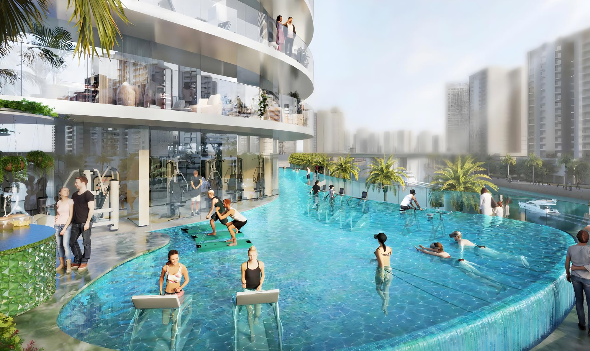 Damac Canal Crown Aqua Gym