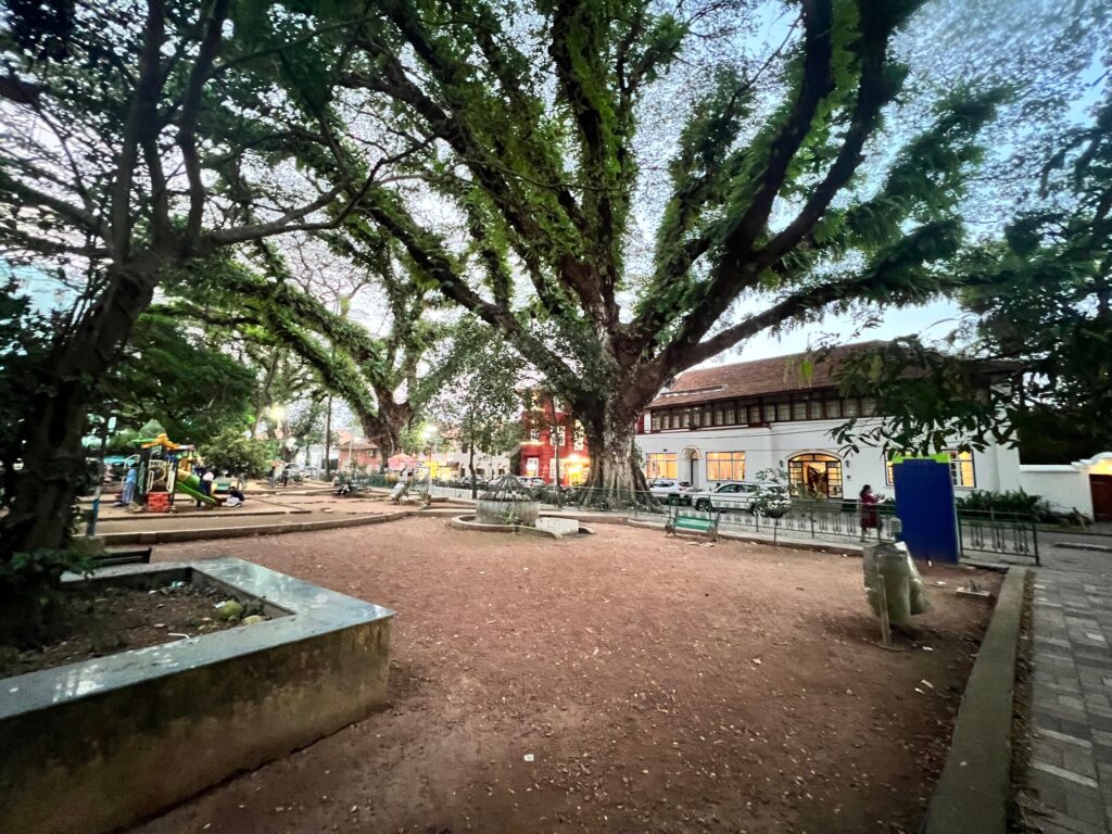 Jawahar Park and the Harbour Hotel in Fort Kochi