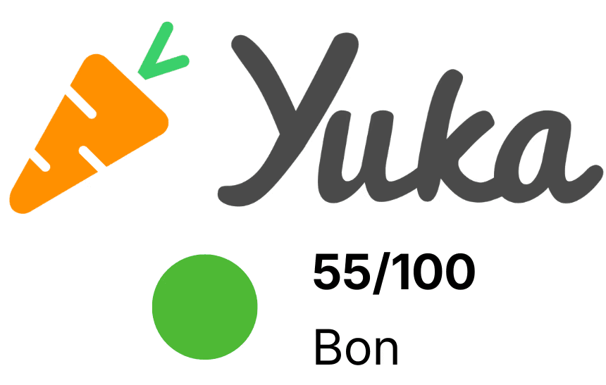 Score Yuka 55/100