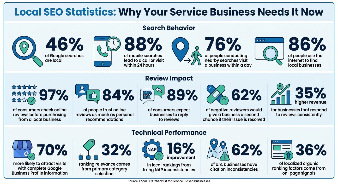 Local SEO Statistics and Impact for Service-Based Businesses