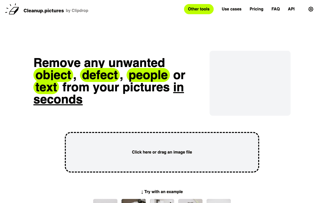 Cleanup.pictures екранна снимка