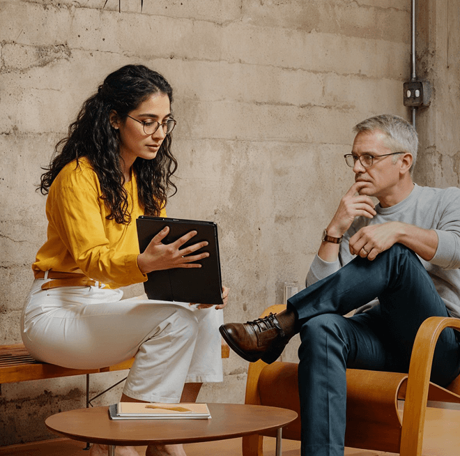 business setup companies in dubai - women using tab