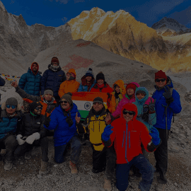 Clients successfully reaching everest base camp with Parth Upadhyaya. Served more than 5000 clients