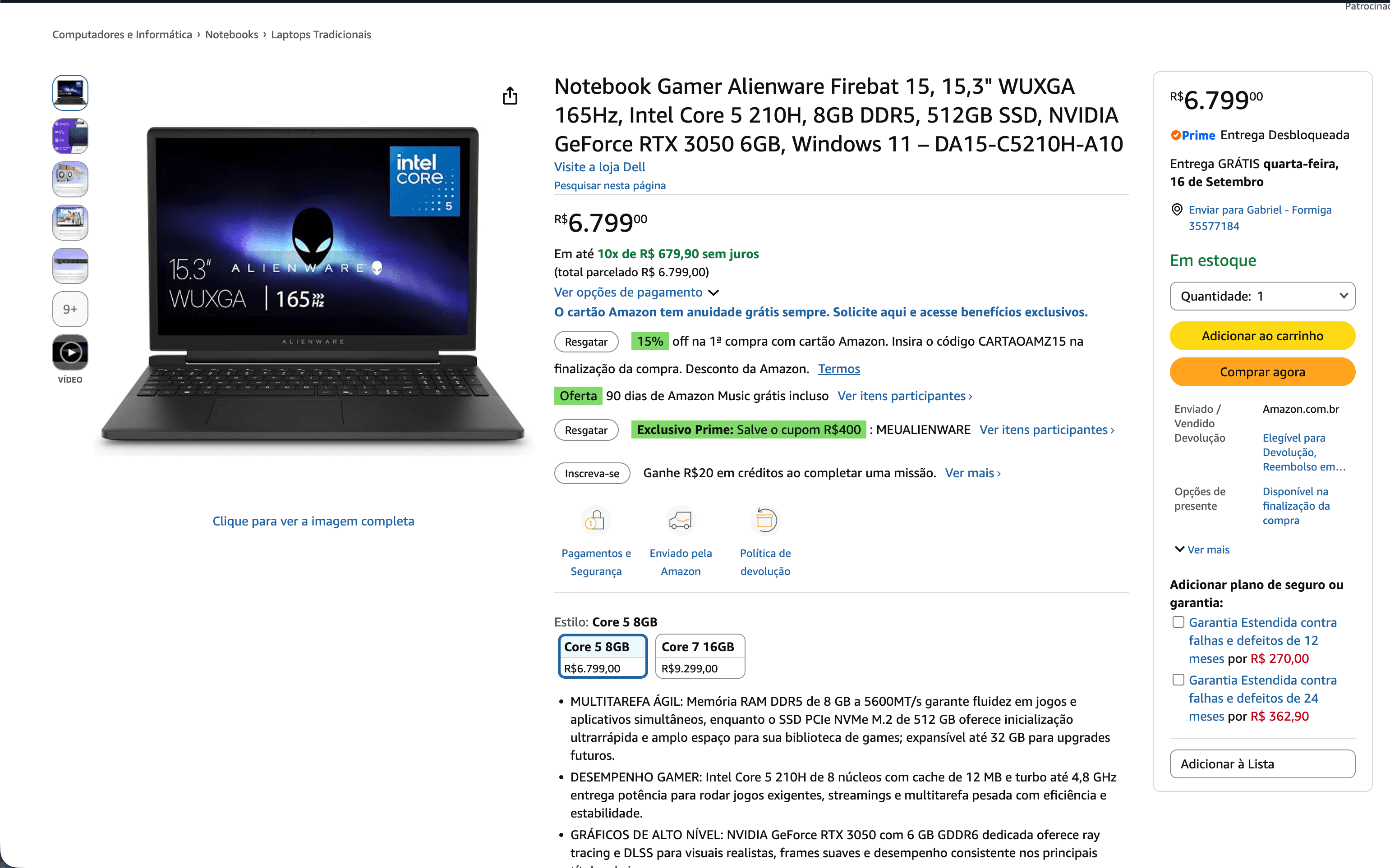 Alienware 15 por R$ 6.799: ficha técnica e vale a pena?