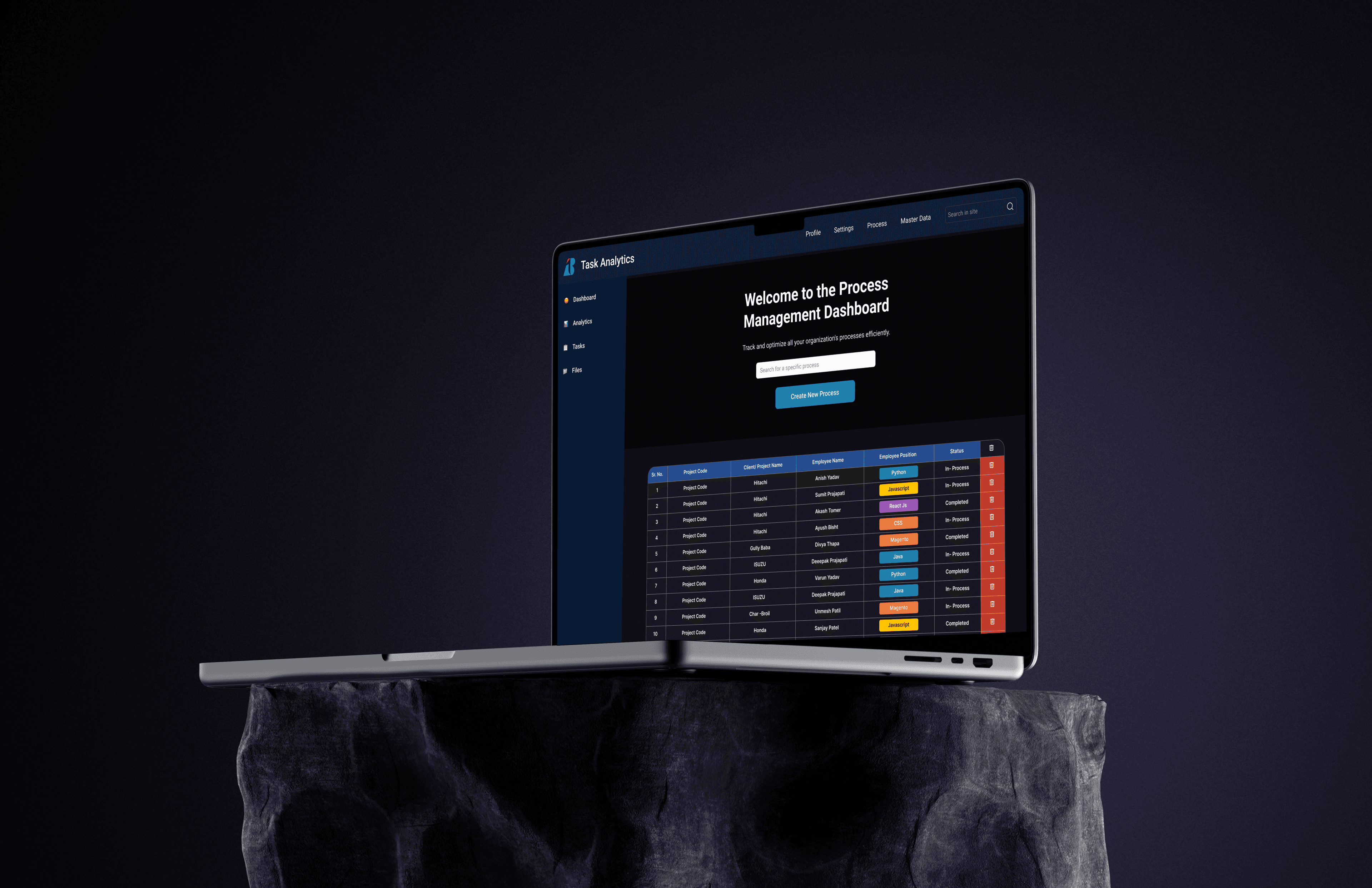 Bluethink Process Mangment Portal