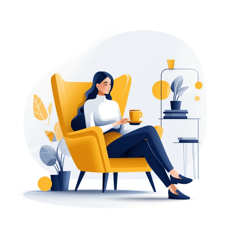 The FlowCRM app on the tablet