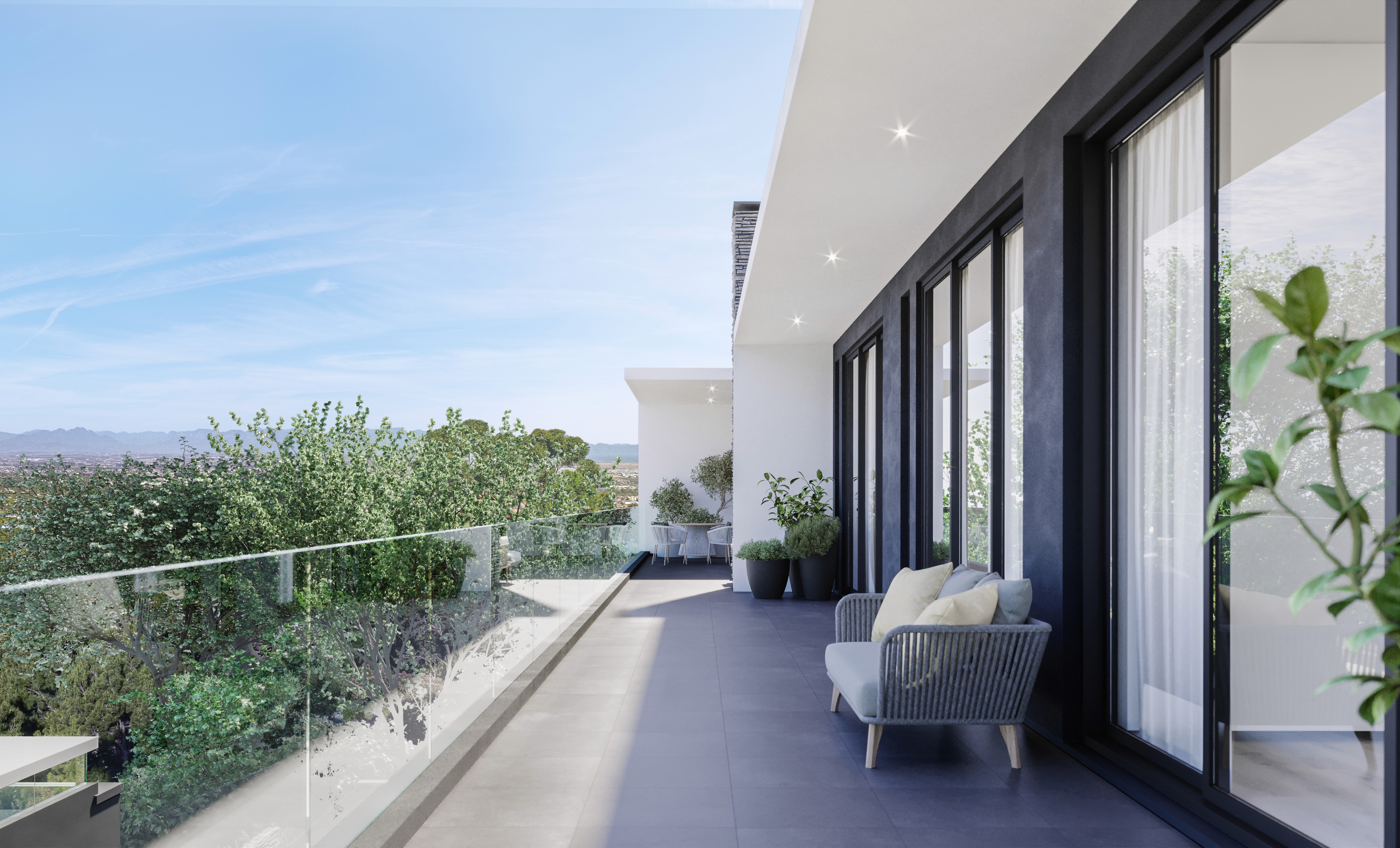 Steenberg Views terrace architectural visualisation, Gerd Weideman Architects