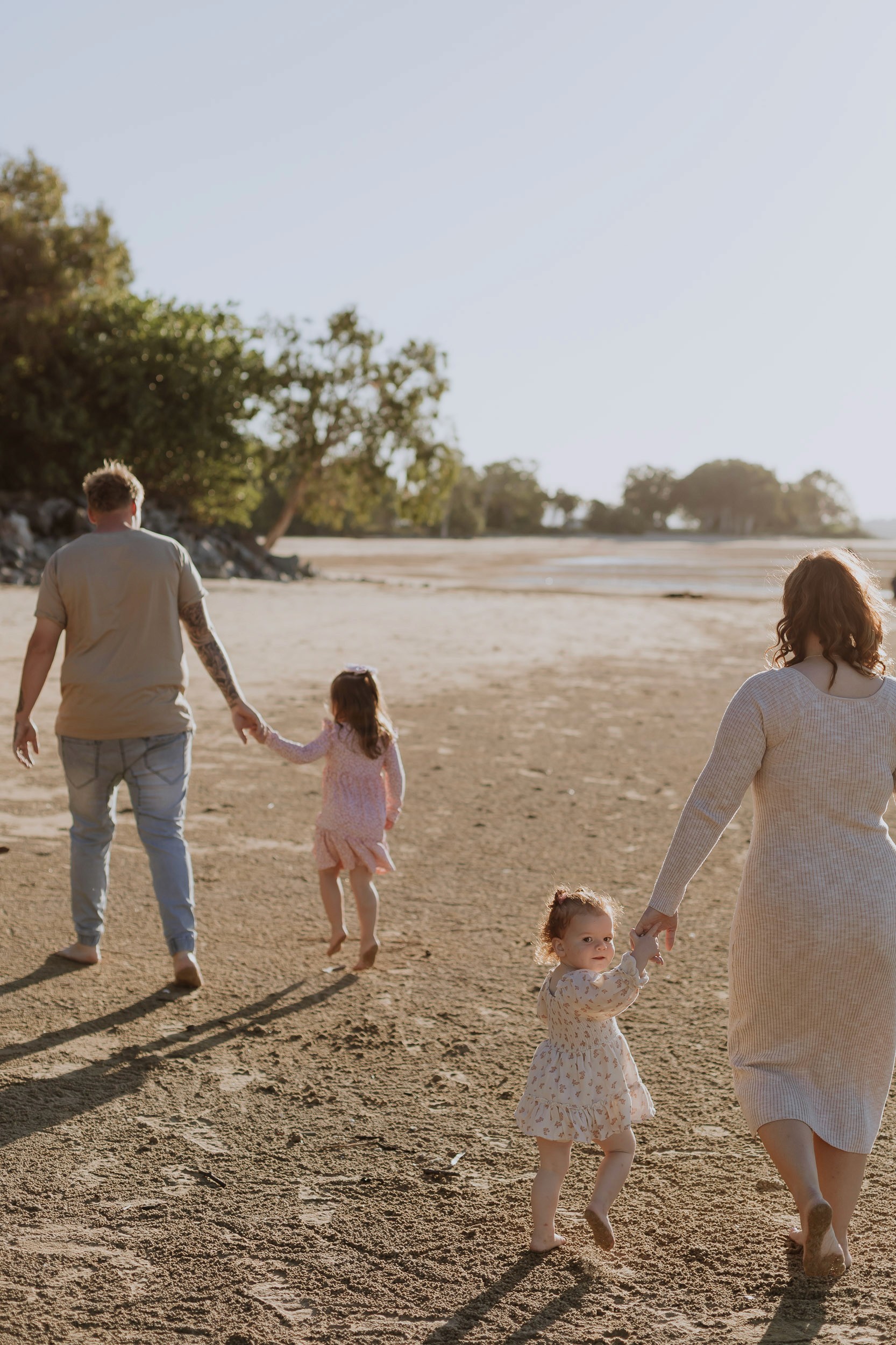 Family photo at the beach in Mackay QLD