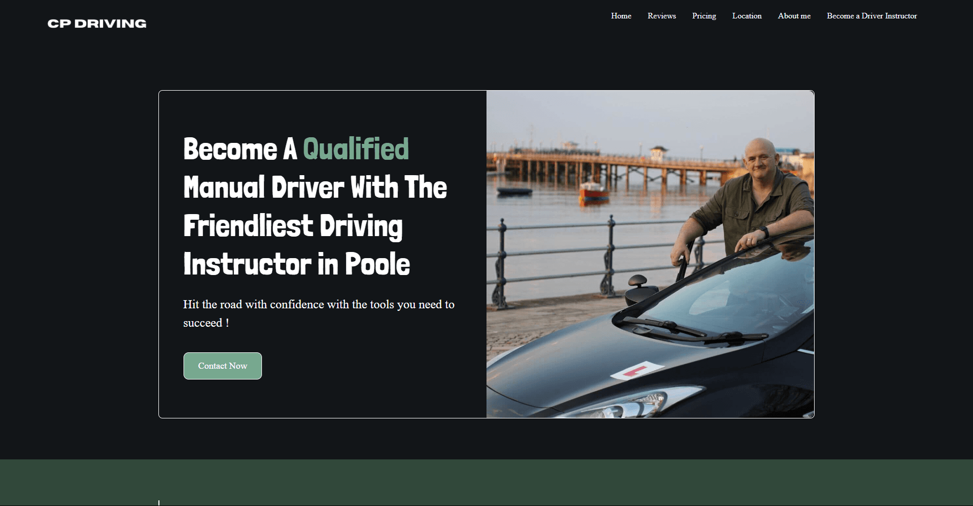 Showcasing CP Driving website which is our recent Project