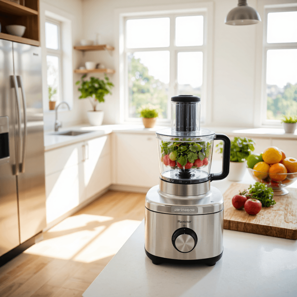 product photography of food processor