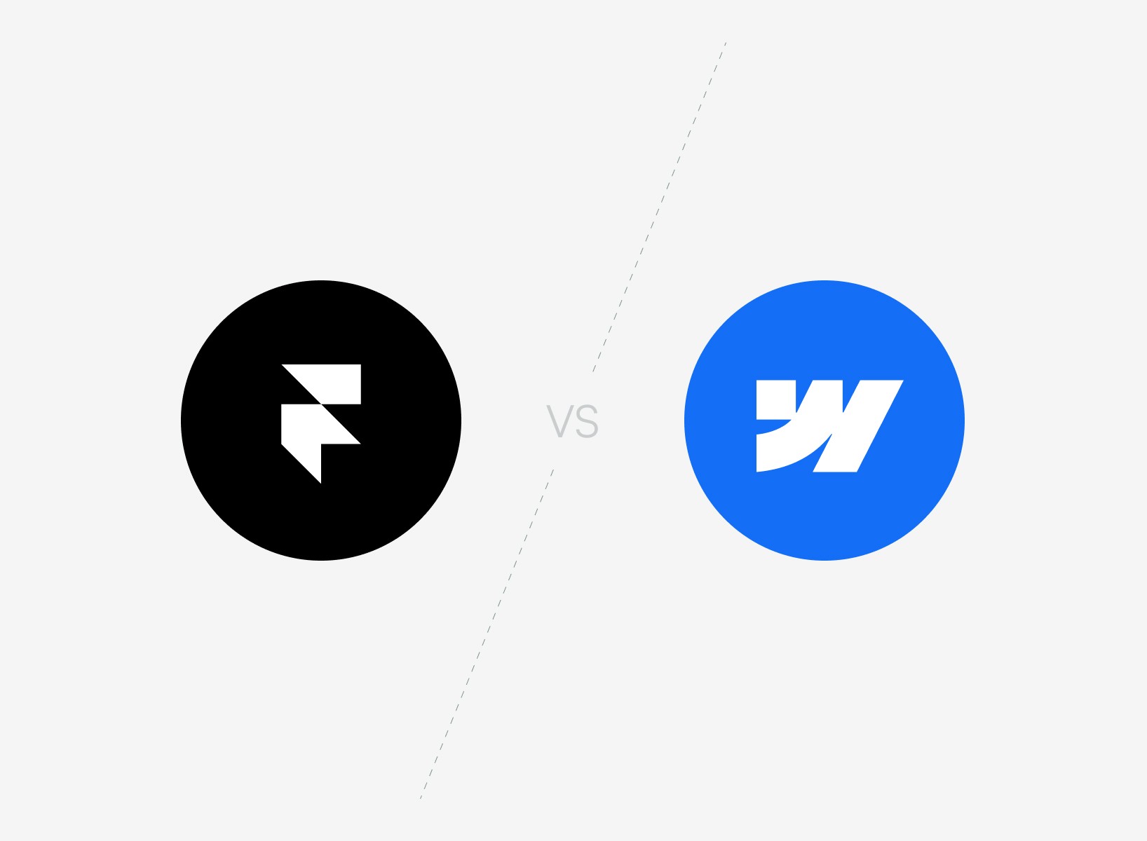 framer vs webflow, logos