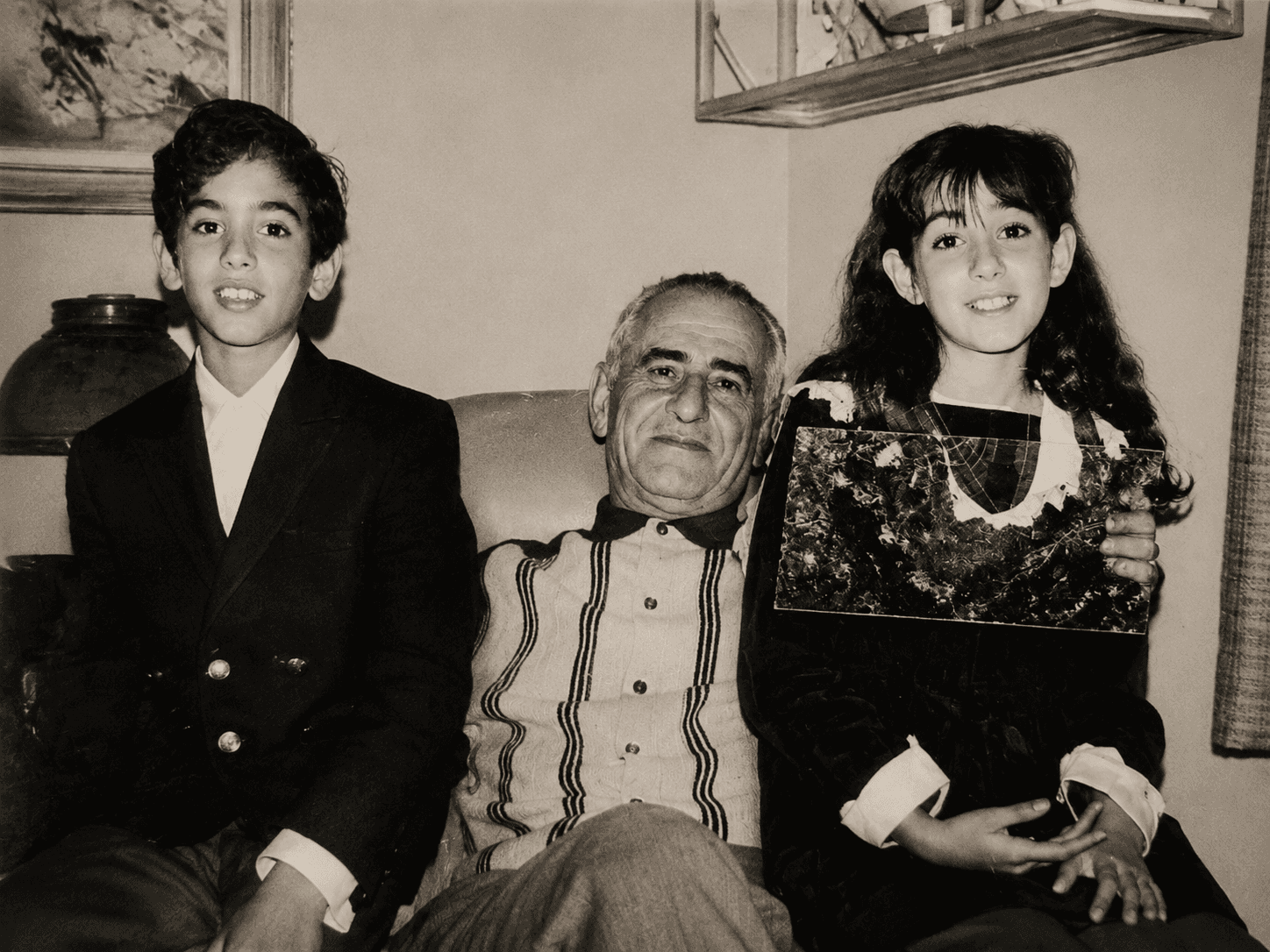 Joel with Pop Pop and Stacy