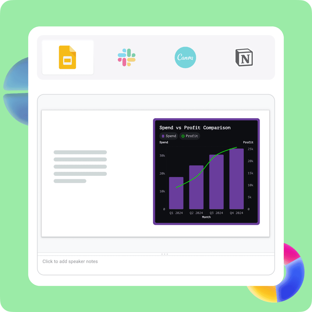 Export or embed your double bar graph