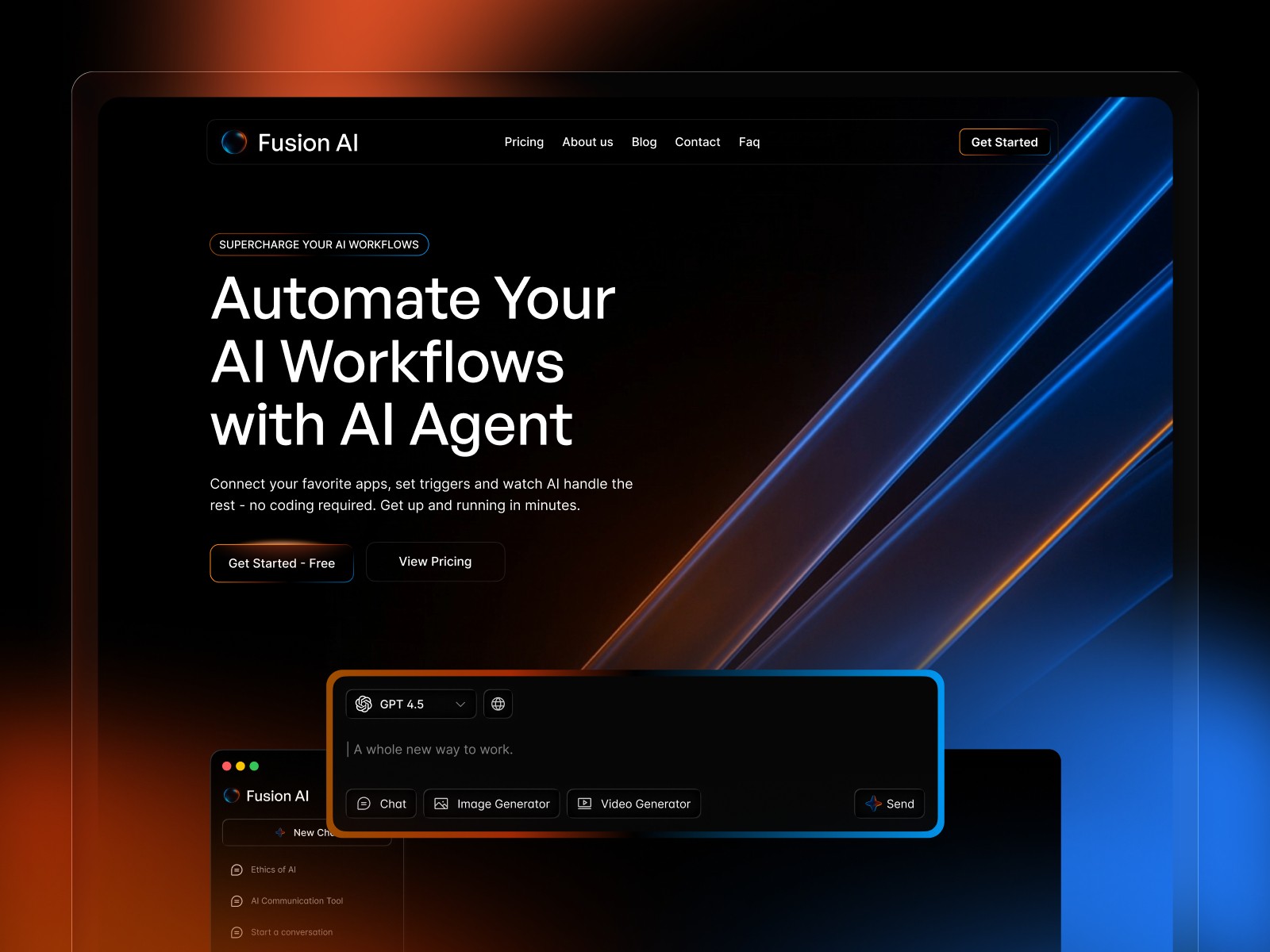 Fusion AI template preview